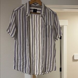 RVCA Men's Striped Button-Down